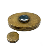 Cool Vintage Brass Tobacco/Tinder Box with Magnifying Lens (for Fire Starting)