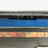 Louis Kirk's 1860 Leather and Hand-marbled Bill Holder with Month + Alphabet + Sundries Tabs