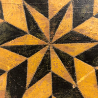 Antique Pennsylvania Folk Art Painted Panel with Hex Stars