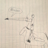 Excellent Double-sided Kid's Drawing #3 (Arrows, Animals, Boom)