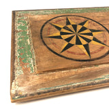 Antique Pennsylvania Folk Art Painted Panel with Hex Stars