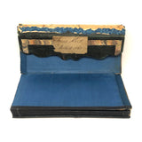 Louis Kirk's 1860 Leather and Hand-marbled Bill Holder with Month + Alphabet + Sundries Tabs