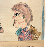 Living in Fear and Dread...Strange and Timely Naive Measles Drawing with Poem