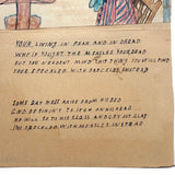 Living in Fear and Dread...Strange and Timely Naive Measles Drawing with Poem