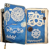 SOLD Elizabeth Spurgin's Best and Most Singular Old Lace and Crochet Samples Book I've Ever Seen!