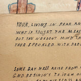 Living in Fear and Dread...Strange and Timely Naive Measles Drawing with Poem