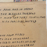 Living in Fear and Dread...Strange and Timely Naive Measles Drawing with Poem
