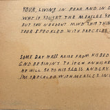 Living in Fear and Dread...Strange and Timely Naive Measles Drawing with Poem