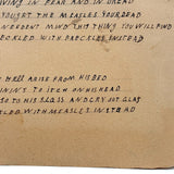 Living in Fear and Dread...Strange and Timely Naive Measles Drawing with Poem