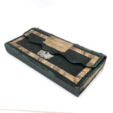 Louis Kirk's 1860 Leather and Hand-marbled Bill Holder with Month + Alphabet + Sundries Tabs