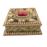 True Victorian Seashell Decorated Box with Heart (and Bright Pink Lining)
