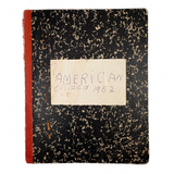 American Citizen 1952, Poignant Study Notebook Created in Prep for Citizenship Exam and Passed Along