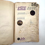 SOLD Elizabeth Spurgin's Best and Most Singular Old Lace and Crochet Samples Book I've Ever Seen!