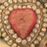 True Victorian Seashell Decorated Box with Heart (and Bright Pink Lining)