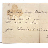 Hair Wreath and Cut Paper Heart for Mary Woodard, Kind Teacher, c. 1840s