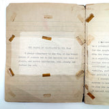 American Citizen 1952, Poignant Study Notebook Created in Prep for Citizenship Exam and Passed Along