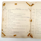 American Citizen 1952, Poignant Study Notebook Created in Prep for Citizenship Exam and Passed Along