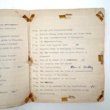 American Citizen 1952, Poignant Study Notebook Created in Prep for Citizenship Exam and Passed Along