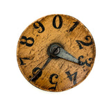 SOLD Unusual Early 19th C. Wooden Game Counter with Tin Pointers and Hand-painted Numbers