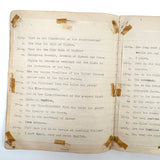 American Citizen 1952, Poignant Study Notebook Created in Prep for Citizenship Exam and Passed Along