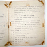 American Citizen 1952, Poignant Study Notebook Created in Prep for Citizenship Exam and Passed Along