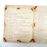 American Citizen 1952, Poignant Study Notebook Created in Prep for Citizenship Exam and Passed Along