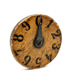 SOLD Unusual Early 19th C. Wooden Game Counter with Tin Pointers and Hand-painted Numbers