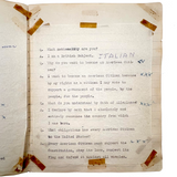 American Citizen 1952, Poignant Study Notebook Created in Prep for Citizenship Exam and Passed Along