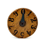 SOLD Unusual Early 19th C. Wooden Game Counter with Tin Pointers and Hand-painted Numbers