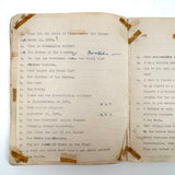 American Citizen 1952, Poignant Study Notebook Created in Prep for Citizenship Exam and Passed Along