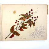 Belle York, Age 10-11, 1885-86 Sketchbook with Far-ranging Graphite Drawings, Elmira, NY