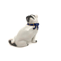 Meissen-esque Hand-painted Porcelain Pug