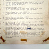 American Citizen 1952, Poignant Study Notebook Created in Prep for Citizenship Exam and Passed Along
