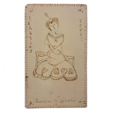 SOLD Heartily Yours, Charming Early 20th C. Hand-Drawn Valentine Postcard