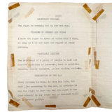 American Citizen 1952, Poignant Study Notebook Created in Prep for Citizenship Exam and Passed Along