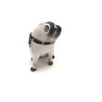 Meissen-esque Hand-painted Porcelain Pug