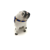 Meissen-esque Hand-painted Porcelain Pug