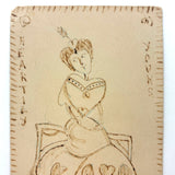 SOLD Heartily Yours, Charming Early 20th C. Hand-Drawn Valentine Postcard