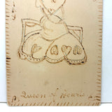 SOLD Heartily Yours, Charming Early 20th C. Hand-Drawn Valentine Postcard