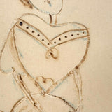 SOLD Heartily Yours, Charming Early 20th C. Hand-Drawn Valentine Postcard