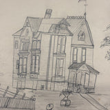 Belle York, Age 10-11, 1885-86 Sketchbook with Far-ranging Graphite Drawings, Elmira, NY
