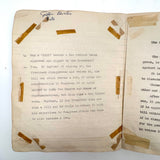 American Citizen 1952, Poignant Study Notebook Created in Prep for Citizenship Exam and Passed Along