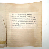 American Citizen 1952, Poignant Study Notebook Created in Prep for Citizenship Exam and Passed Along