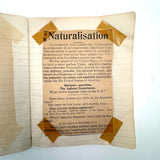 American Citizen 1952, Poignant Study Notebook Created in Prep for Citizenship Exam and Passed Along