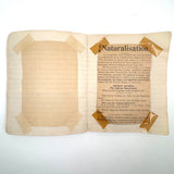 American Citizen 1952, Poignant Study Notebook Created in Prep for Citizenship Exam and Passed Along