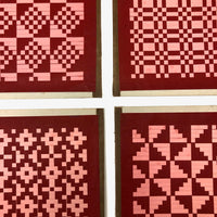 Antique Kindergarten Paper Weavings - Sold Individually