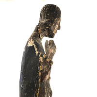 18th/19th C Large Carved San Roque Santos (Repaired Head)