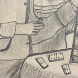 Belle York, Age 10-11, 1885-86 Sketchbook with Far-ranging Graphite Drawings, Elmira, NY