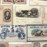 19th Century Rewards of Merit - Group One (Paper, c. 1830s-60s)