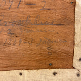 Company H, 4th Sec. Cabin, Lovely Small Antique Painting on Oiled Canvas Over Wood, Signed Hicks